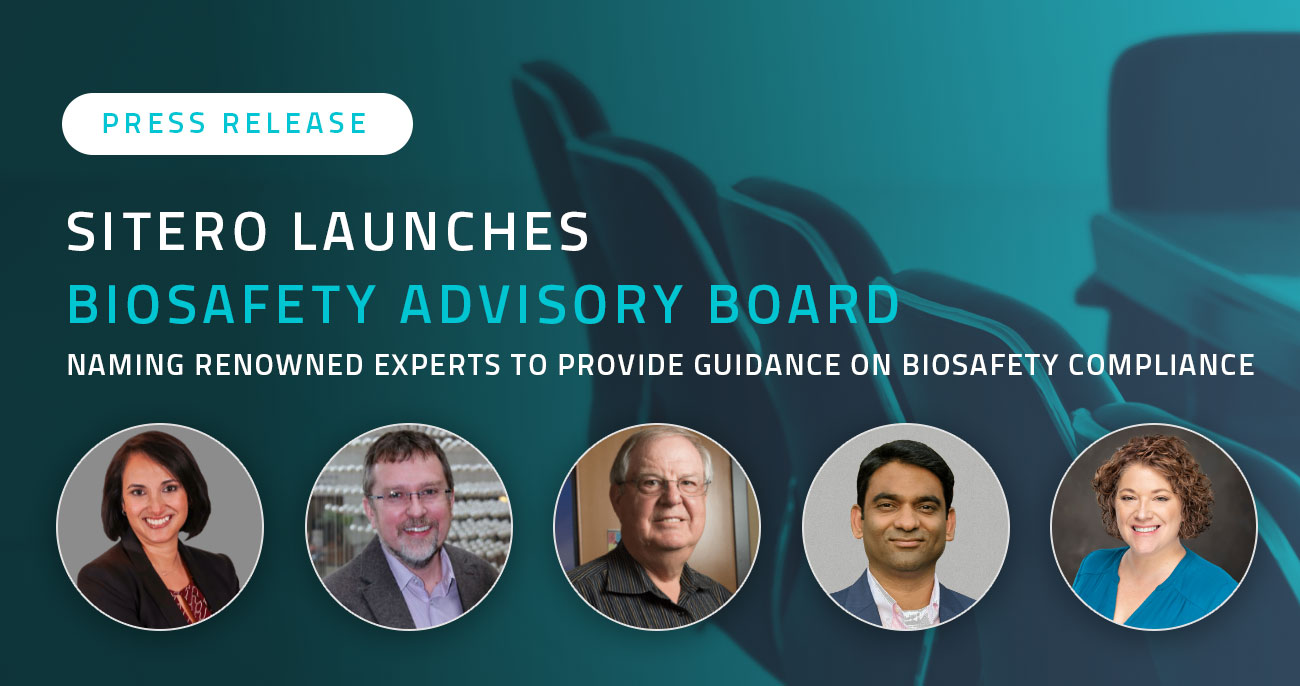 Biosafety Compliance - Press Release - Sitero Biosafety Advisory Board Experts