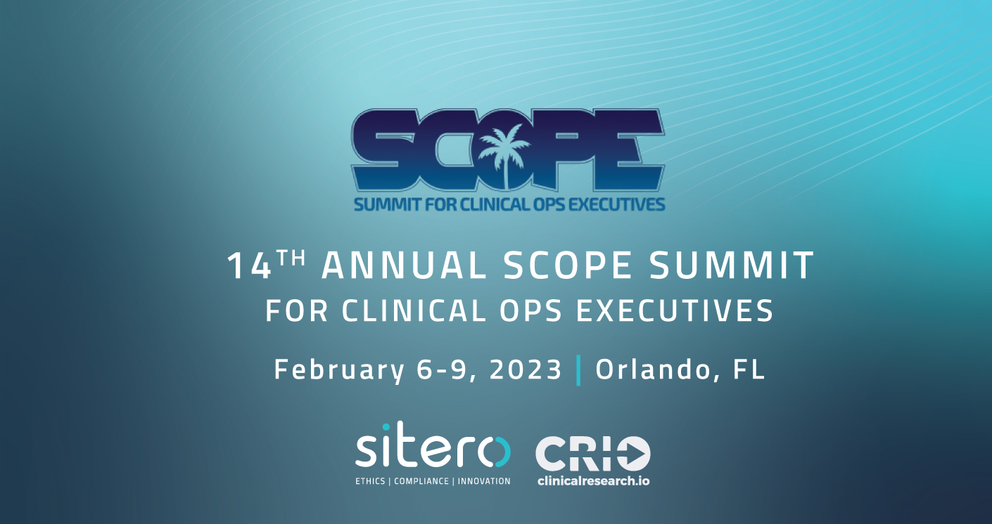 SCOPE Summit Clinical OPS Executives – 2023 – Sitero